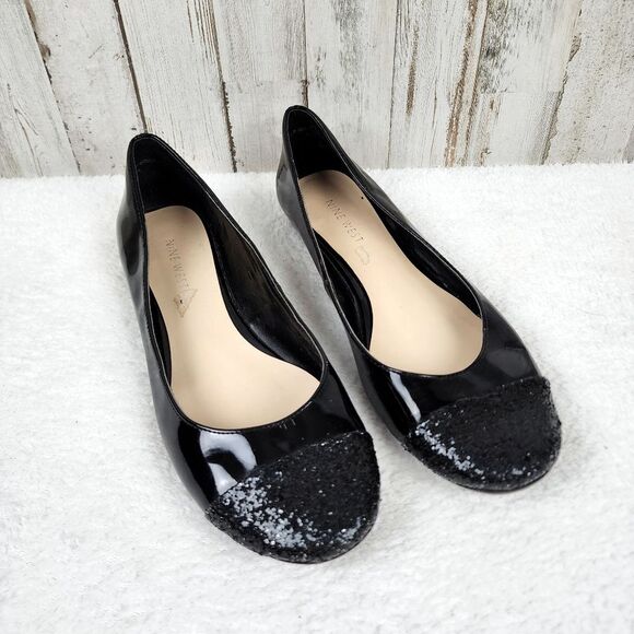 Nine West Lucille Black Flats Size 7 - Picture 1 of 10